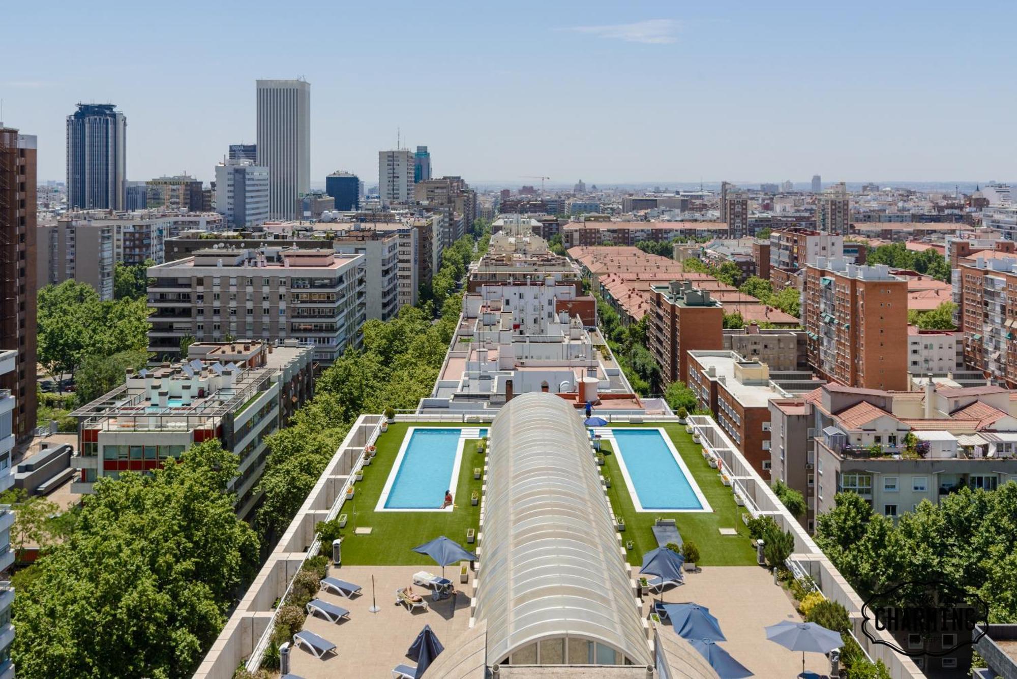 Charming Eurobuilding 2 Terrace Exclusive - Plaza De Parking Apartment Madrid Ngoại thất bức ảnh
